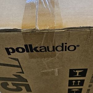Polkaudio T15 Portable Shelf Speakers - Black